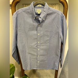 M’s Blue J Crew button front shirt, size M